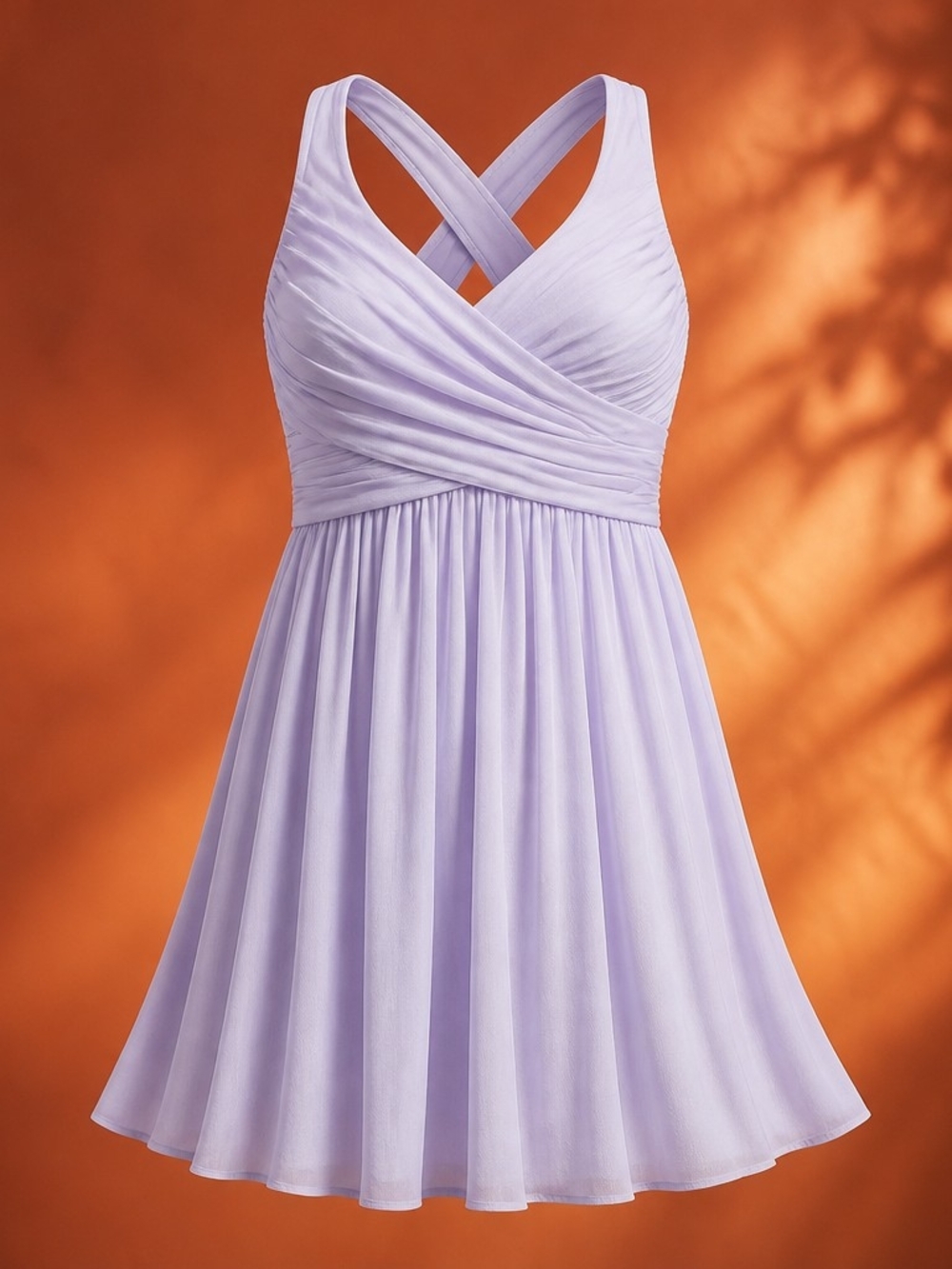 Homecoming Iris Short Dress Flattering Pleated Bodice Romantic Pastel Gown 4050